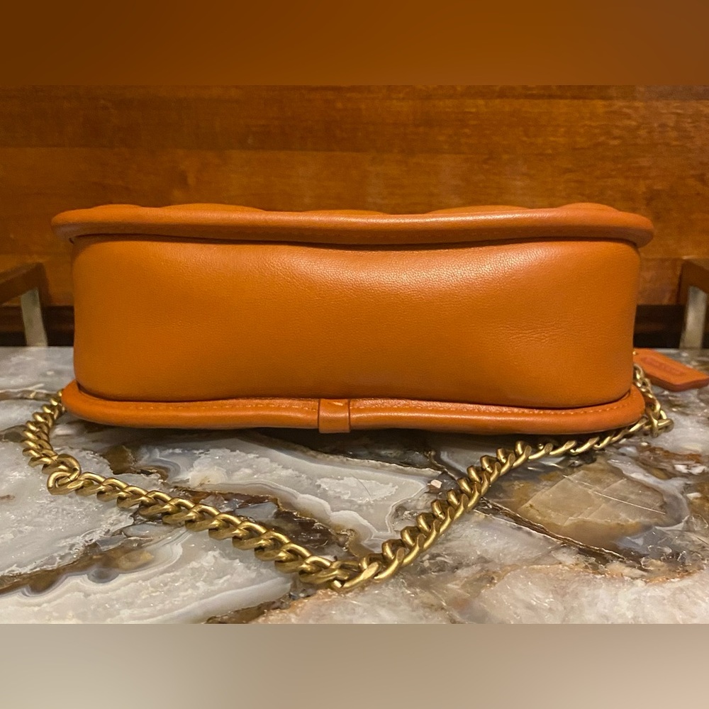 Coach Tan Leather Shoulder Bag - Picture 5 of 12